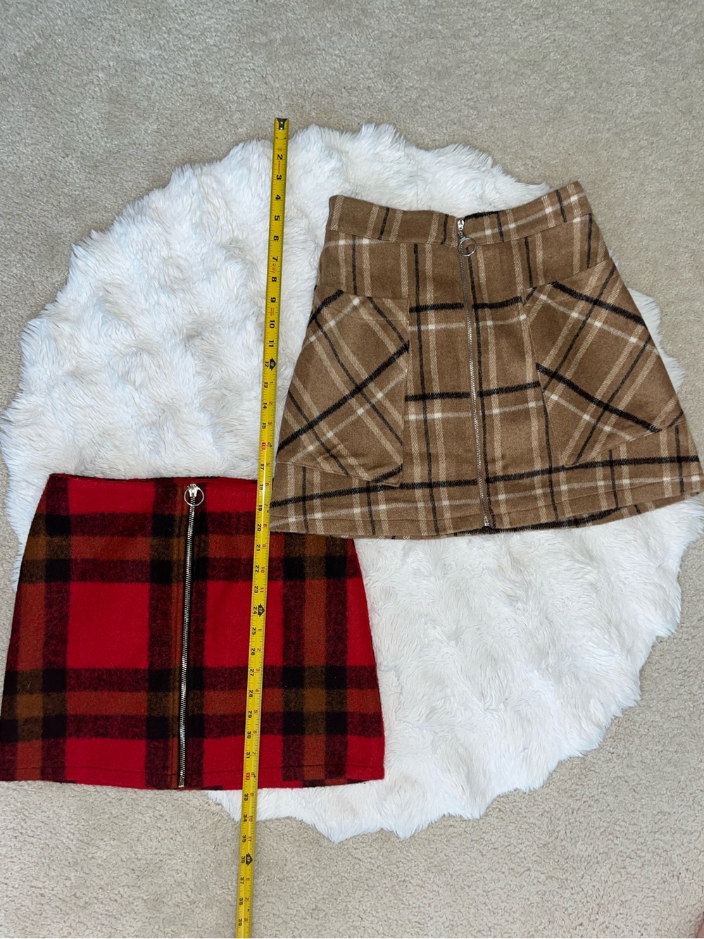 ✨ NEW Skirt Bundle: Forever 21 Plaid Mini Skirt & Hyfve Skirt 🍂🍁 (Size Small)